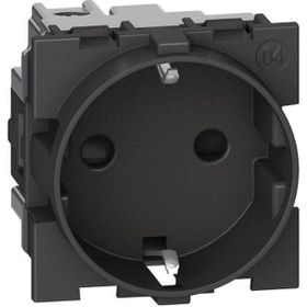 Bticino KG4141TR 16A 250V 2M Siyah Topraklı Priz
