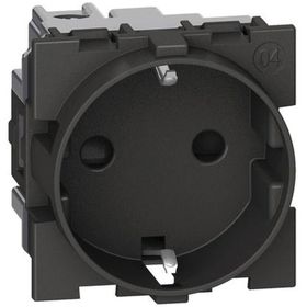 Bticino KG4141TR 16A 250V 2M Siyah Topraklı Priz