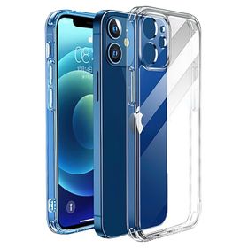 BTmobil Apple İphone 12 Şeffaf Silikon Kamera Korumalı Kılıf