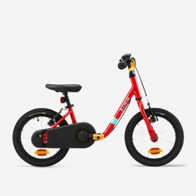 Btwin Discover 500 14 inç 3-5 Yaş Kırmızı 2'si 1 Arada Denge Bisikleti