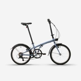 Btwin Fold 120 20 Jant 6 Vites Gri Katlanır Bisiklet