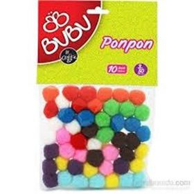 Bu-Bu 00110 Karma 3 cm 50'li Ponpon