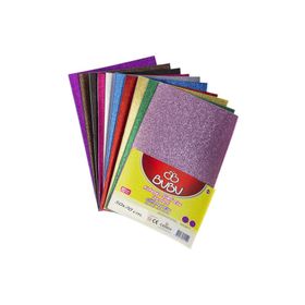 Bu-Bu 0020 50x70 cm 10 Renk Simli Yapışkanlı Eva