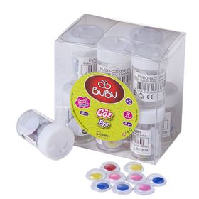 Bu-Bu 18 mm 8 gr 12'li Renkli Göz