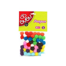 Bu-Bu 3 cm 50'li Karma Fosforlu Ponpon