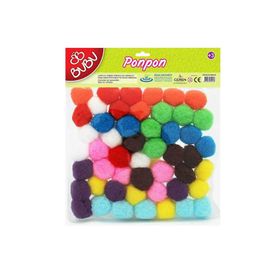Bu-Bu 3 cm 50'li Karma Fosforlu Ponpon