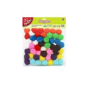 Bu-Bu 3 cm 50'li Karma Fosforlu Ponpon