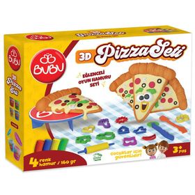 Bu-Bu BUBU-OH0011 Pizza L Oyun Hamuru Seti