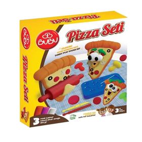 Bu-Bu BUBU-OH0020 Pizza S Oyun Hamuru Seti