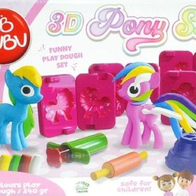 Bu-Bu BUBU-OH0023 3D Pony Set L Oyun Hamuru