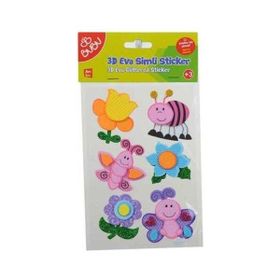 Bu-Bu BUBU-STS045 3D Eva Arı Hayvanlar Simli Sticker