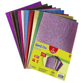 Bu-Bu Ev0038 20X30 Simli Yapışkanlı 1.8 mm 10 Renk Eva