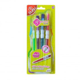 Bu-Bu FR-0003 4'lü Blister Tutacaklı Silikon Fırça