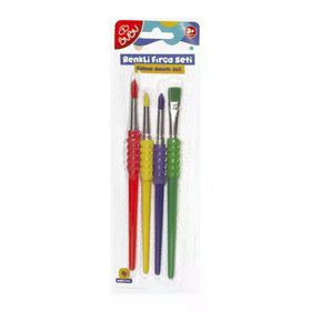 Bu-Bu FR0006 Soft Touch 4`lü Canlı Renkler Fırça Seti