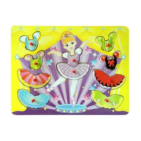 Bu-Bu Kıyafet Giydirme 30x22,5 cm Ahşap Puzzle
