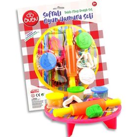 Bu-Bu OH0002 Sofralı 3x15 gr Oyun Hamuru Seti
