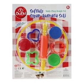 Bu-Bu OH0002 Sofralı 3x15 gr Oyun Hamuru Seti