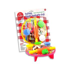 Bu-Bu OH0002 Sofralı 3x15 gr Oyun Hamuru Seti