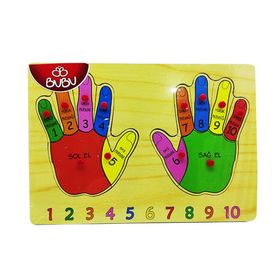 Bu-Bu Parmaklar Ahşap Puzzle