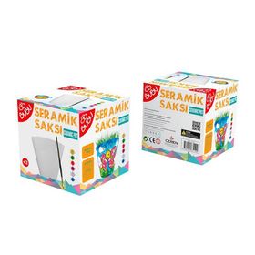 Bu-Bu SB0007 Seramik Saksı Boyama