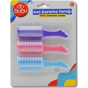 Bu-Bu SK0002 3'lü Blister Saç Boyama Tarağı