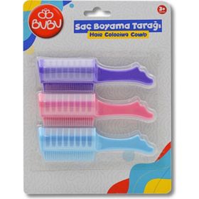 Bu-Bu SK0002 3'lü Blister Saç Boyama Tarağı