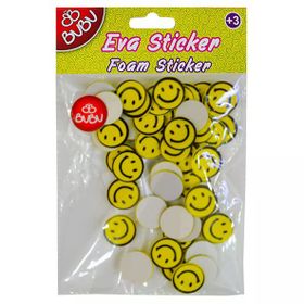 Bu-Bu STS029 Gülen Yüz Küçük Eva Sticker