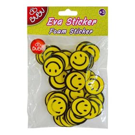 Bu-Bu STS030 Gülen Yüz Orta Eva Sticker