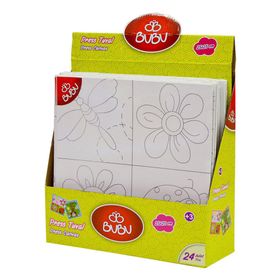Bu-Bu TU0008 25x25 cm Boyasız Pres Tuval Seti