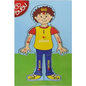 Bu-Bu Vücudumuz Erkek Ahşap Puzzle