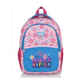 Bubbles Kız Happen Pembe Okul Sırt Çantası
