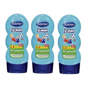 Bubchen Sport 3x230 ml Çocuk Şampuanı ve Duş Jeli