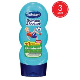 Bubchen Sport 3x230 ml Çocuk Şampuanı ve Duş Jeli