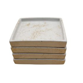 Bubigo Kare Beton Gold 4’lü Bardak Altlığı