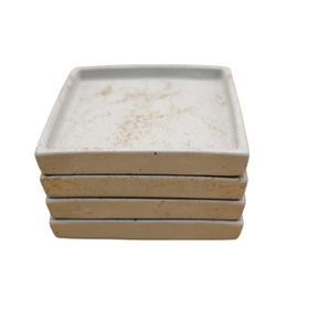 Bubigo Kare Beton Gold 4’lü Bardak Altlığı