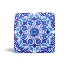Bubigo MRBL-2020108 4'lü Desenli Mermer Bardak Altlığı