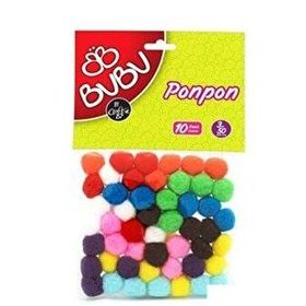 Bubu 3 cm 50'li Renkli Ponpon