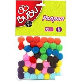 Bubu 3 cm 50'li Renkli Ponpon