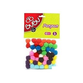 Bubu 3 cm 50'li Renkli Ponpon