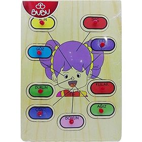 Bubu 30 x 21.5 x 0.8 cm Ahşap Yüz Puzzle
