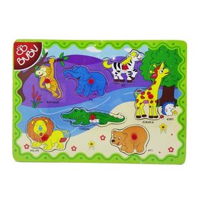 Bubu 3D Hayvanlar Ahşap Puzzle