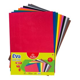 Bubu 50x70 cm 10 Renk Simli Yapışkanlı Eva