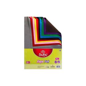 Bubu 50x70 cm Karışık Renk 10'lu A4 Keçe