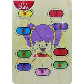 Bubu Ahşap BJ 53AP0052 Yüz Puzzle