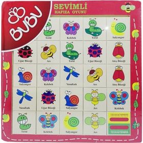 Bubu Ahşap BJ 53AP0062 Hayvanlar Hafıza Oyunu Puzzle
