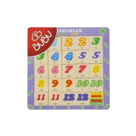 Bubu Ahşap BJ 53AP0062 Hayvanlar Hafıza Oyunu Puzzle