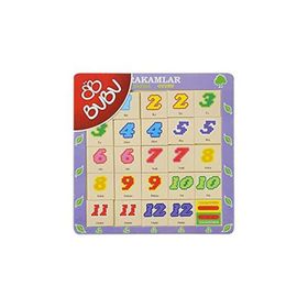 Bubu Ahşap BJ 53AP0062 Hayvanlar Hafıza Oyunu Puzzle