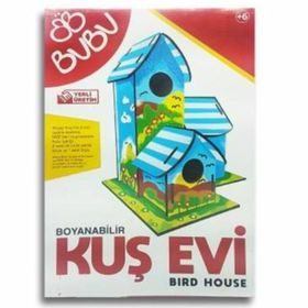 Bubu Ahşap Boyama Kuş Evi