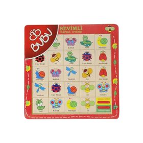 BuBu Ahşap Sayılar Hafıza Oyunu Puzzle