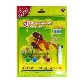 Bubu Aslan 3D Ahşap Puzzle